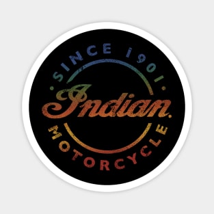 Retro Colors Indian Motorcycles Magnet